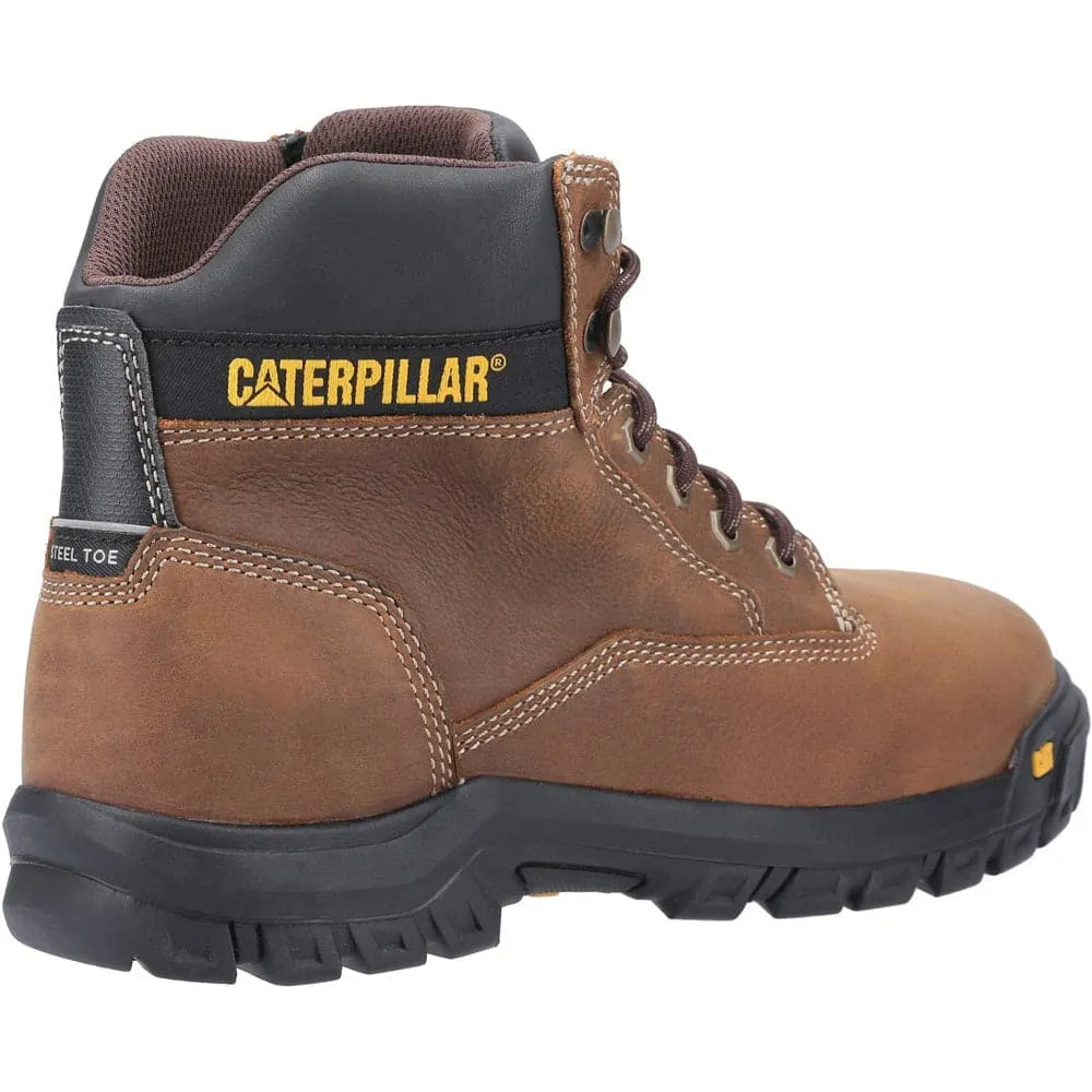 Caterpillar CAT Median S3 Lace Up Leather Safety Boot Water Resistant