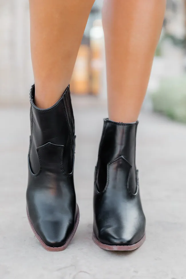 Cheyenne Black Pointed Toe Western Boot FINAL SALE