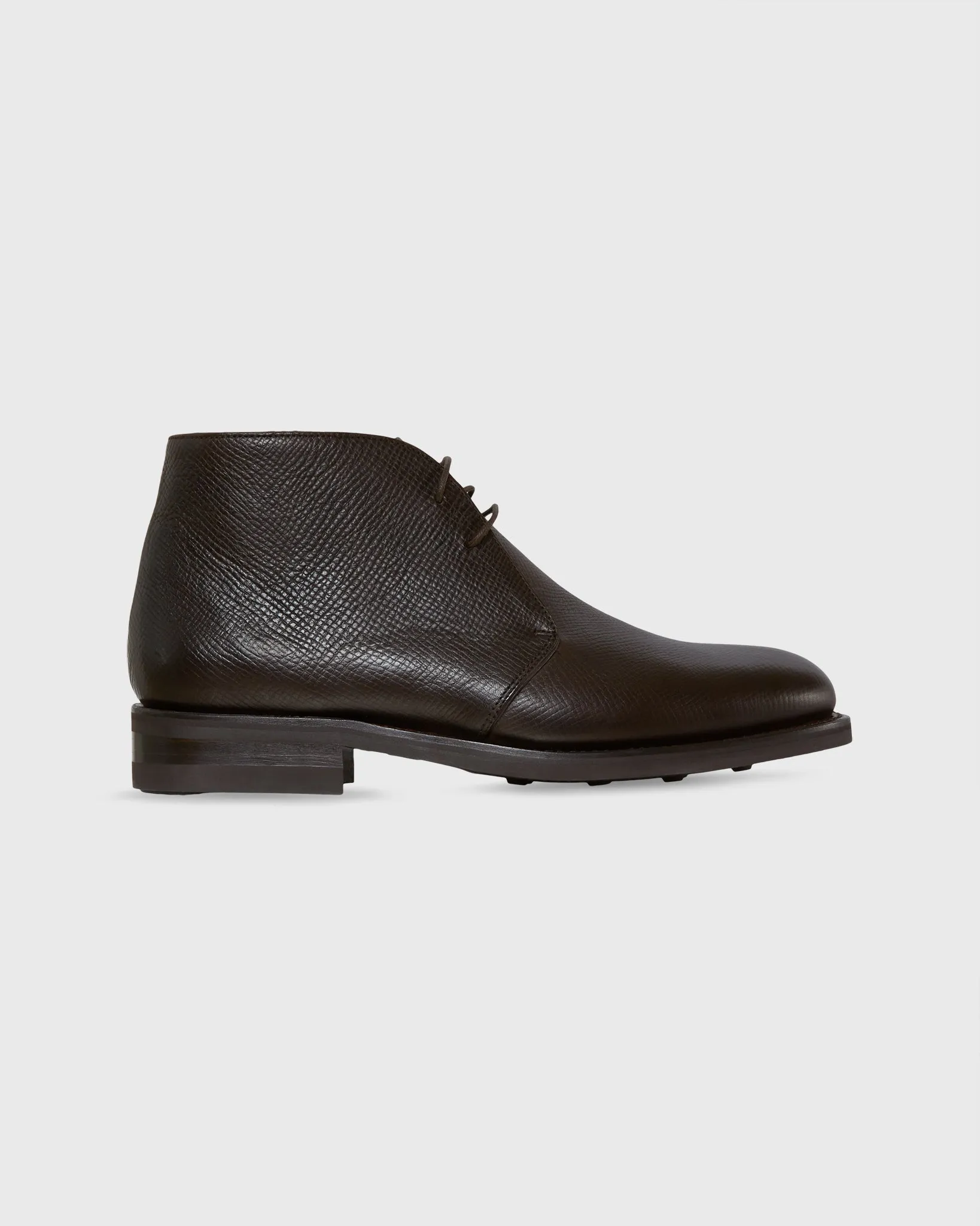 Chukka Boot in Dark Brown Utah Grain Calfskin