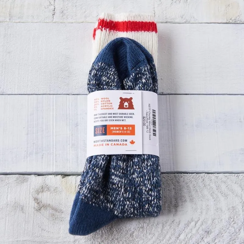 Chunky Wool Work Socks (Navy)