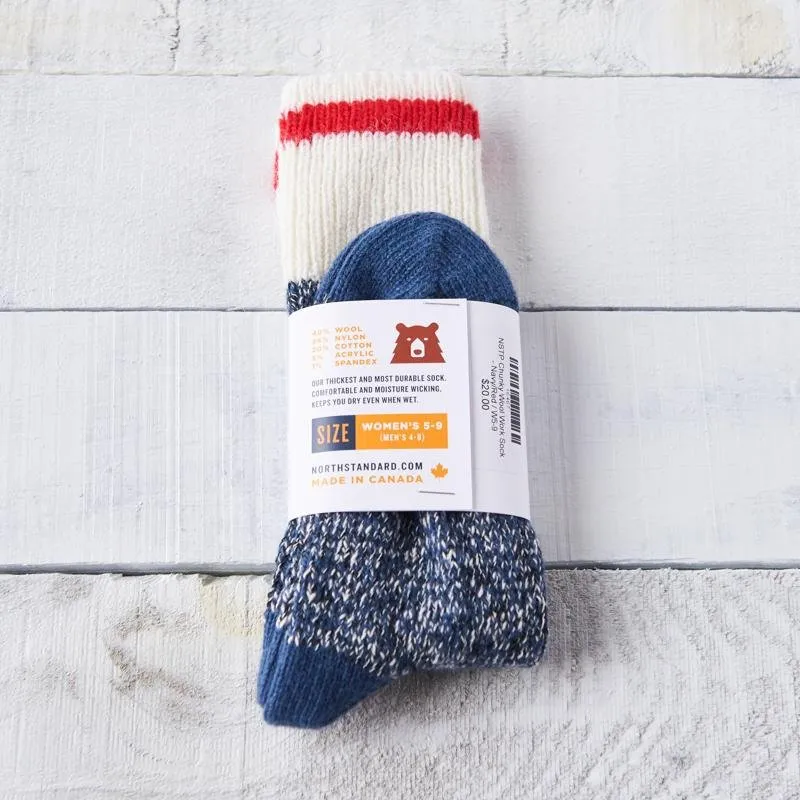 Chunky Wool Work Socks (Navy)