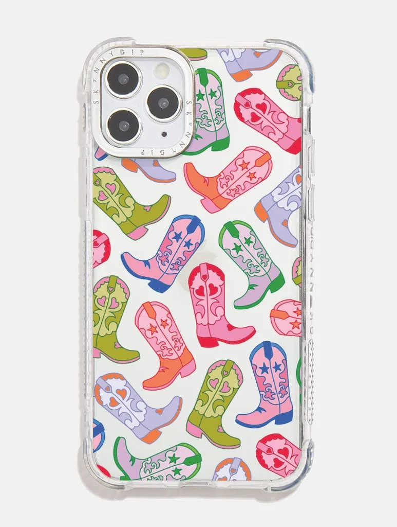 Cowboy Boot Repeat Shock iPhone Case