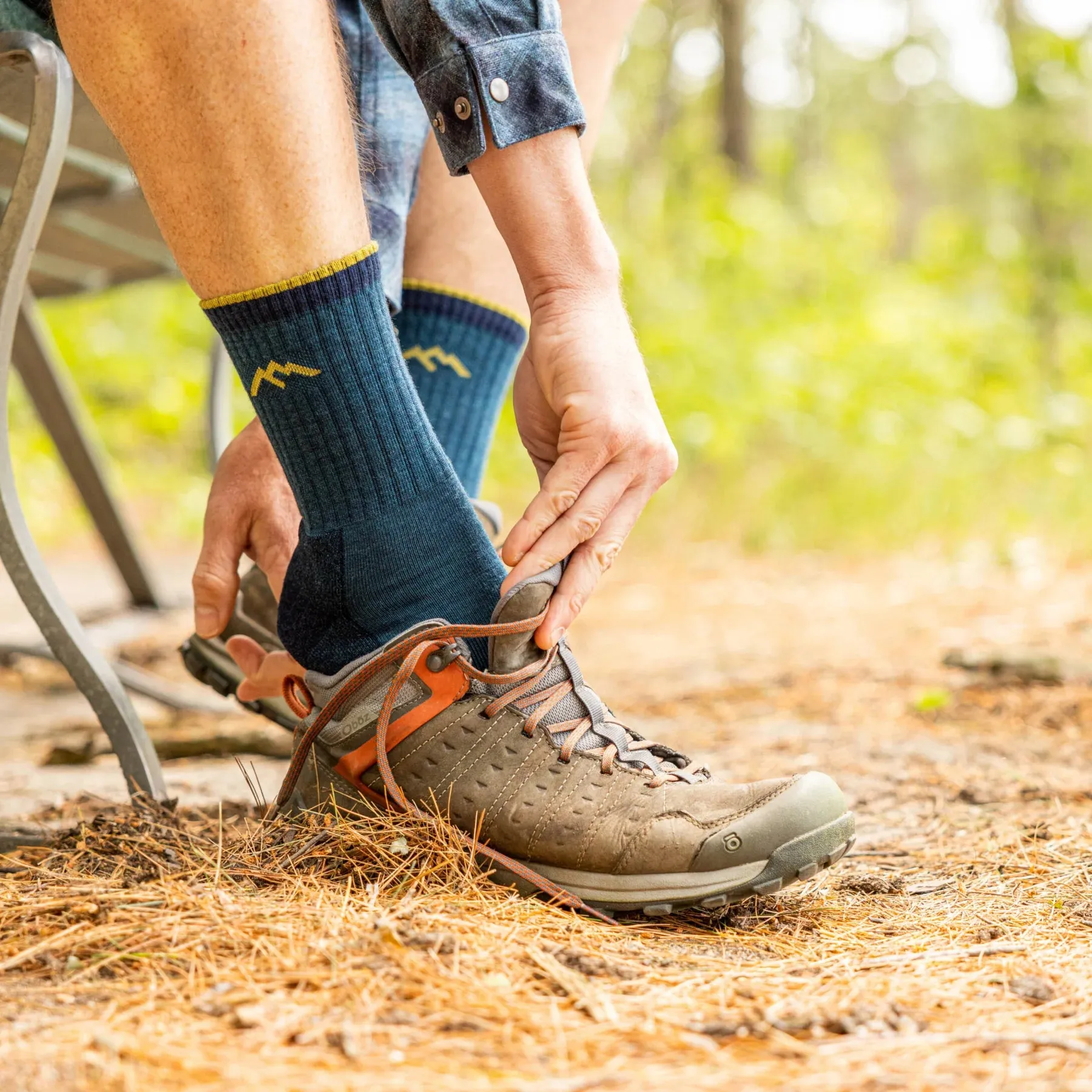 Darn Tough 1466 Men's Hiker Micro Crew Midweight Hiking Sock - Dark Teal