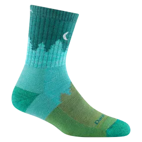 Darn Tough 1971 Women's Treeline Micro Crew Midweight Hiking Sock - Aqua