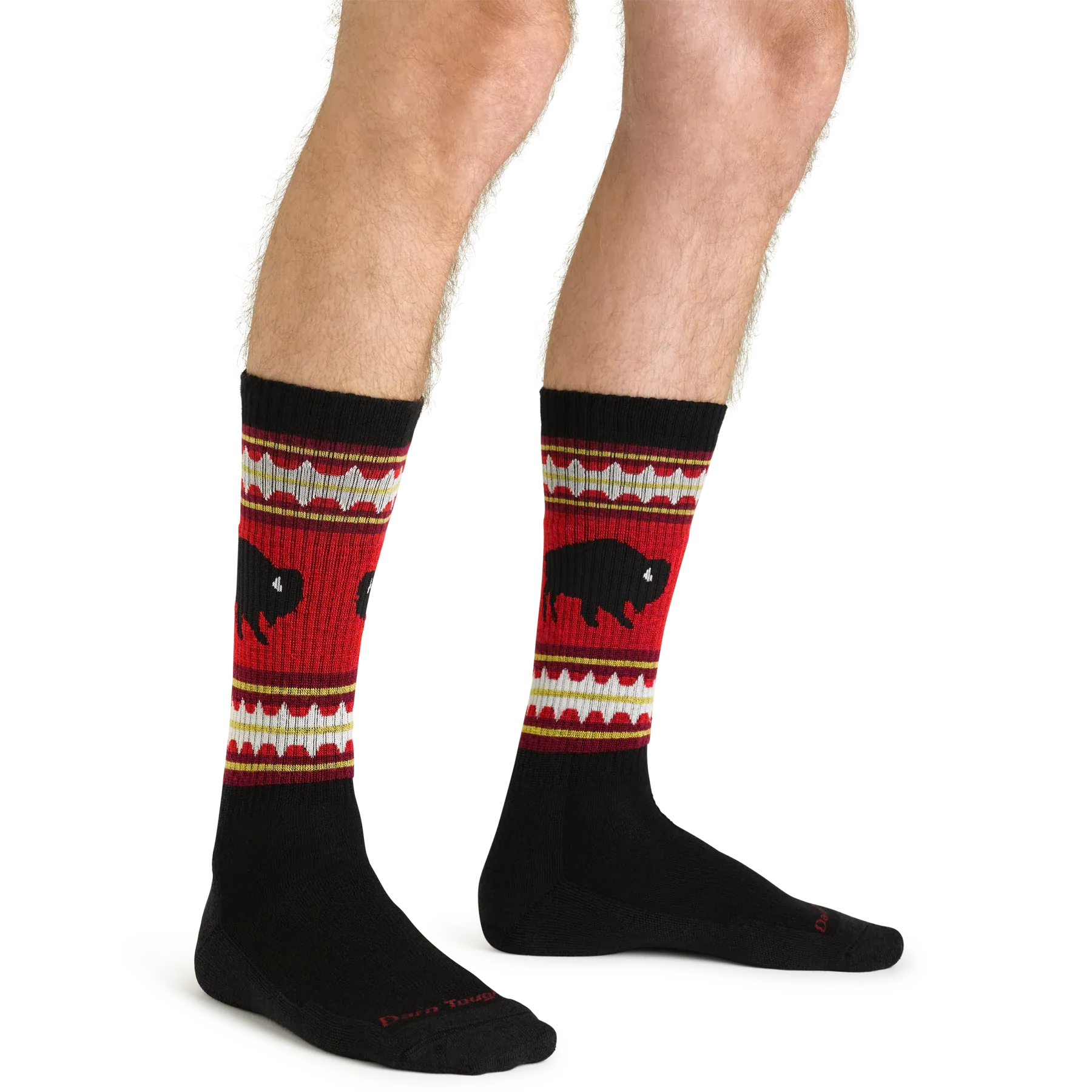 Darn Tough 1980 Men's VanGrizzle Boot Midweight Hiking Sock - Black