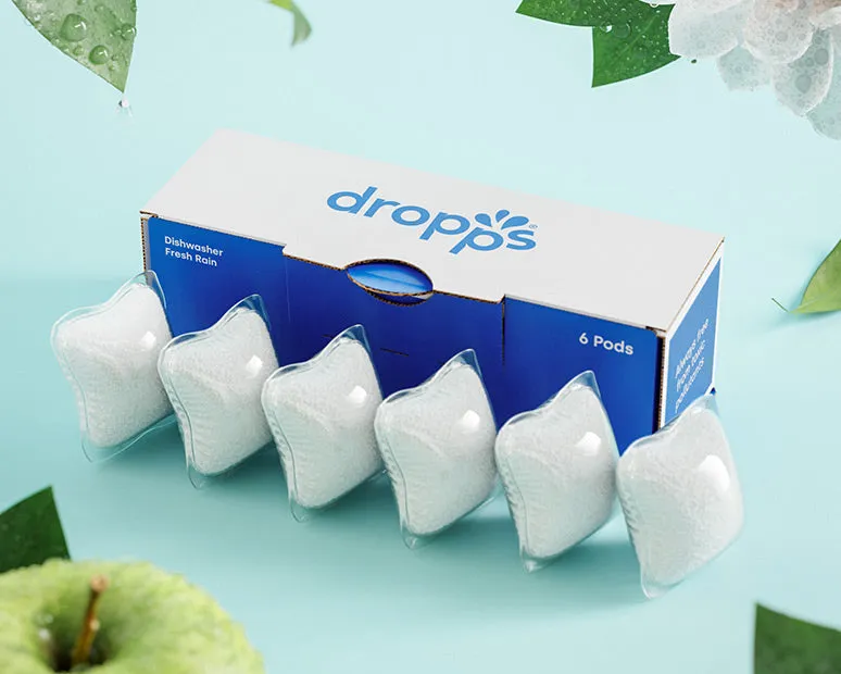 Dishwasher Detergent Sample Pods, Fresh Rain