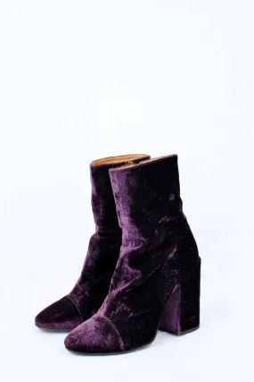 Dries Van Noten - Velvet Ankle Boots