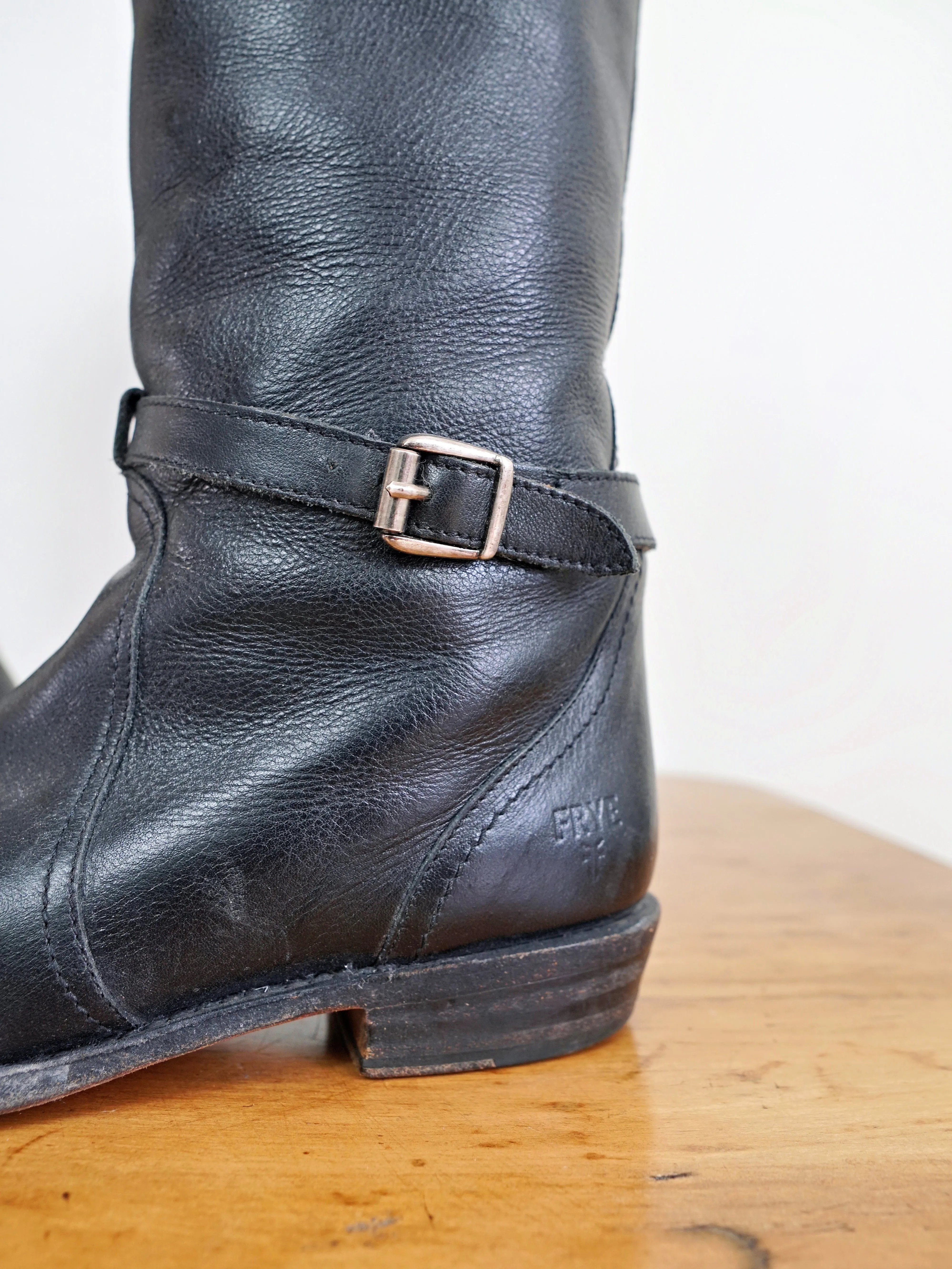 Frye Dorado Black Riding Boots | 7.5