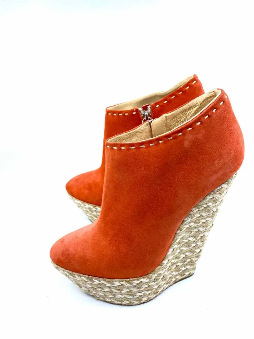 GIUSEPPE ZANOTTI Orange Ankle Boot | 9.5