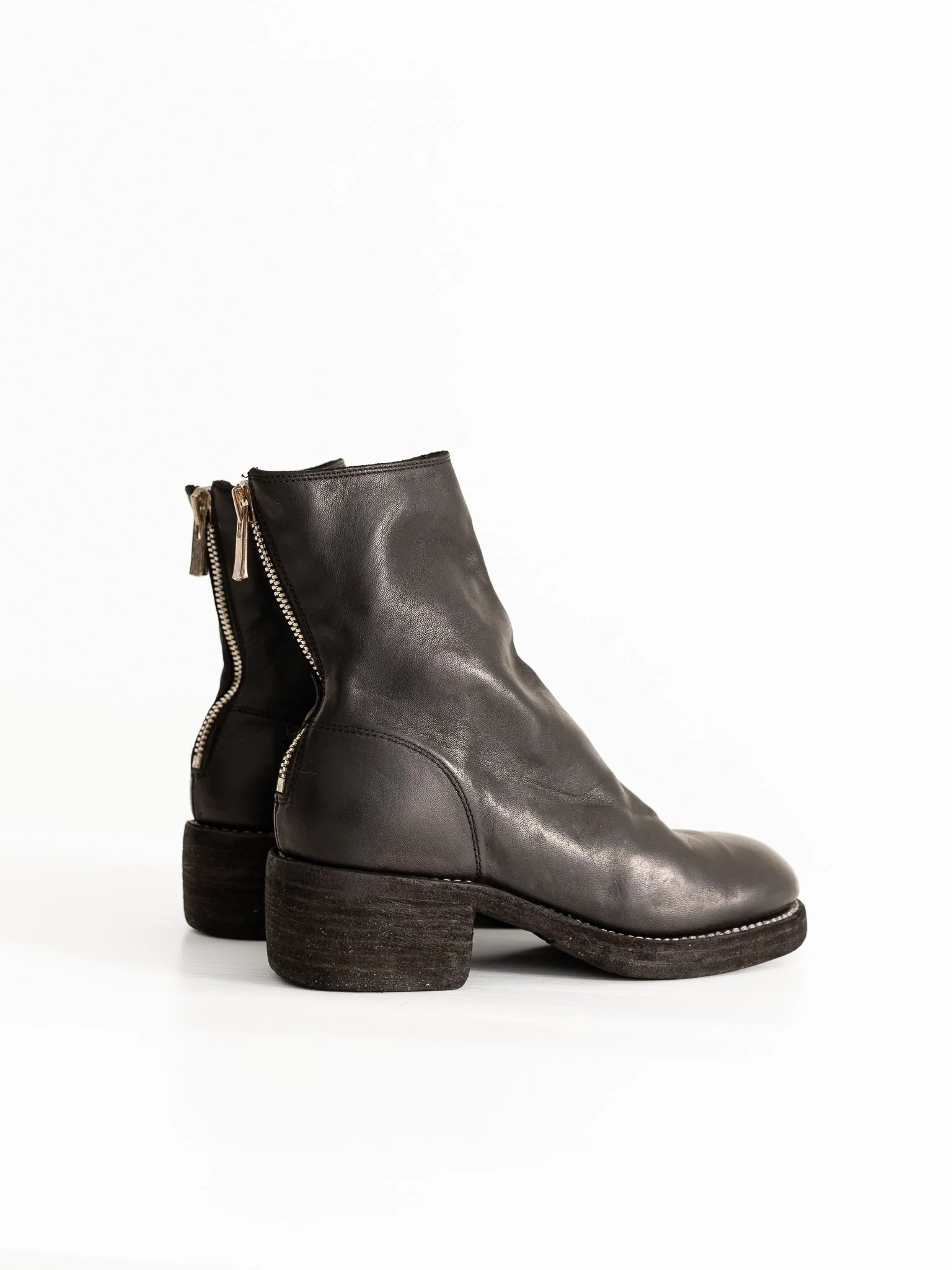 Guidi Back Zip Boot 796Z, Black