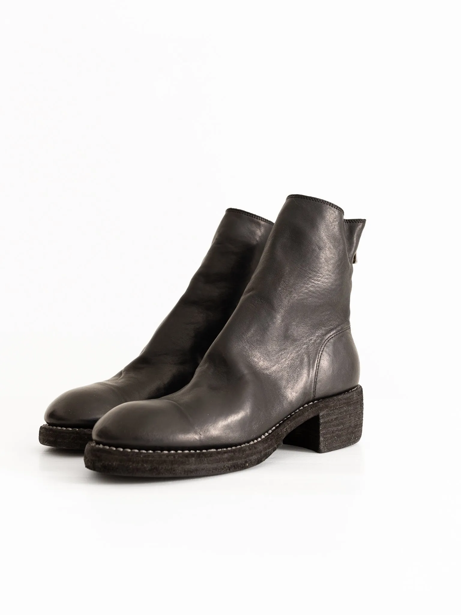 Guidi Back Zip Boot 796Z, Black