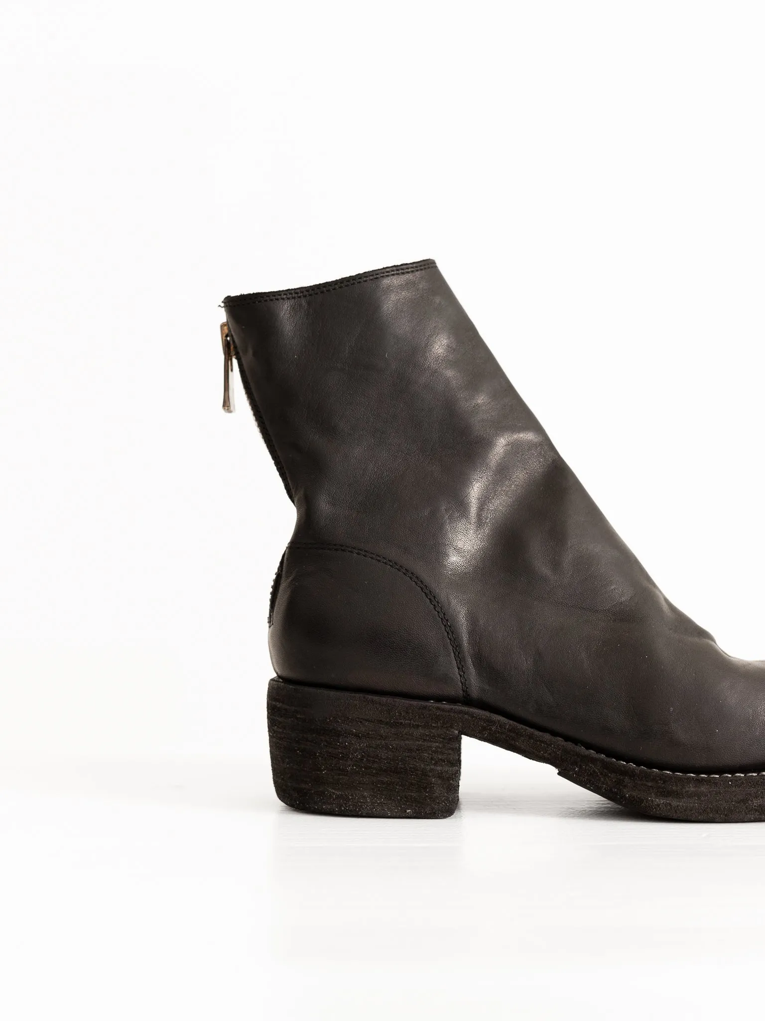 Guidi Back Zip Boot 796Z, Black