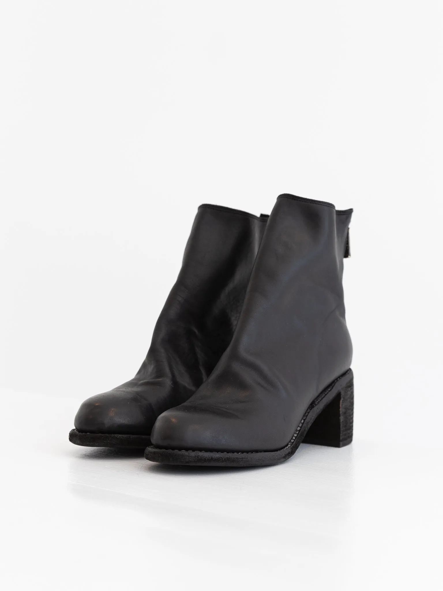 Guidi Back Zip Boot M86, Black