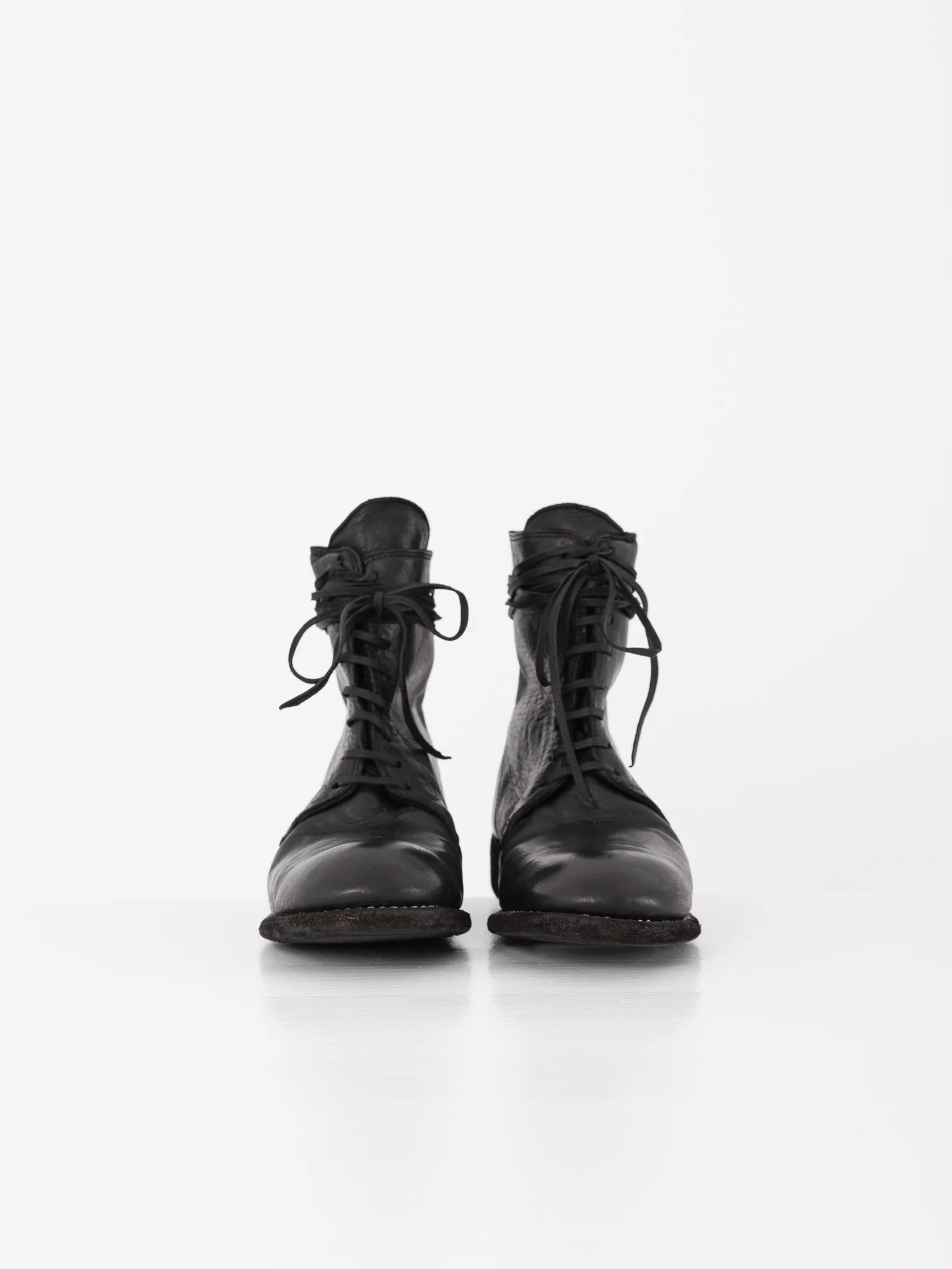 Guidi Front Tie/Back Zip Boot 995BZ, Black