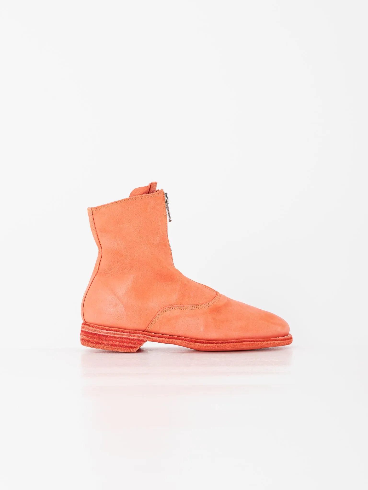 Guidi Front Zip Boot 210, Coral