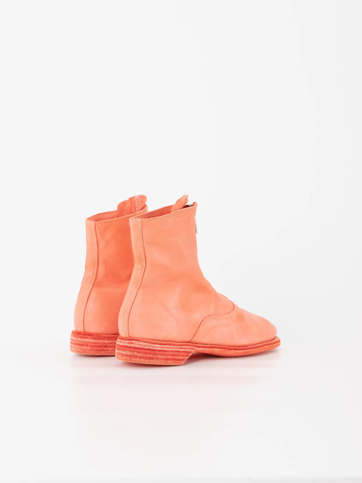 Guidi Front Zip Boot 210, Coral