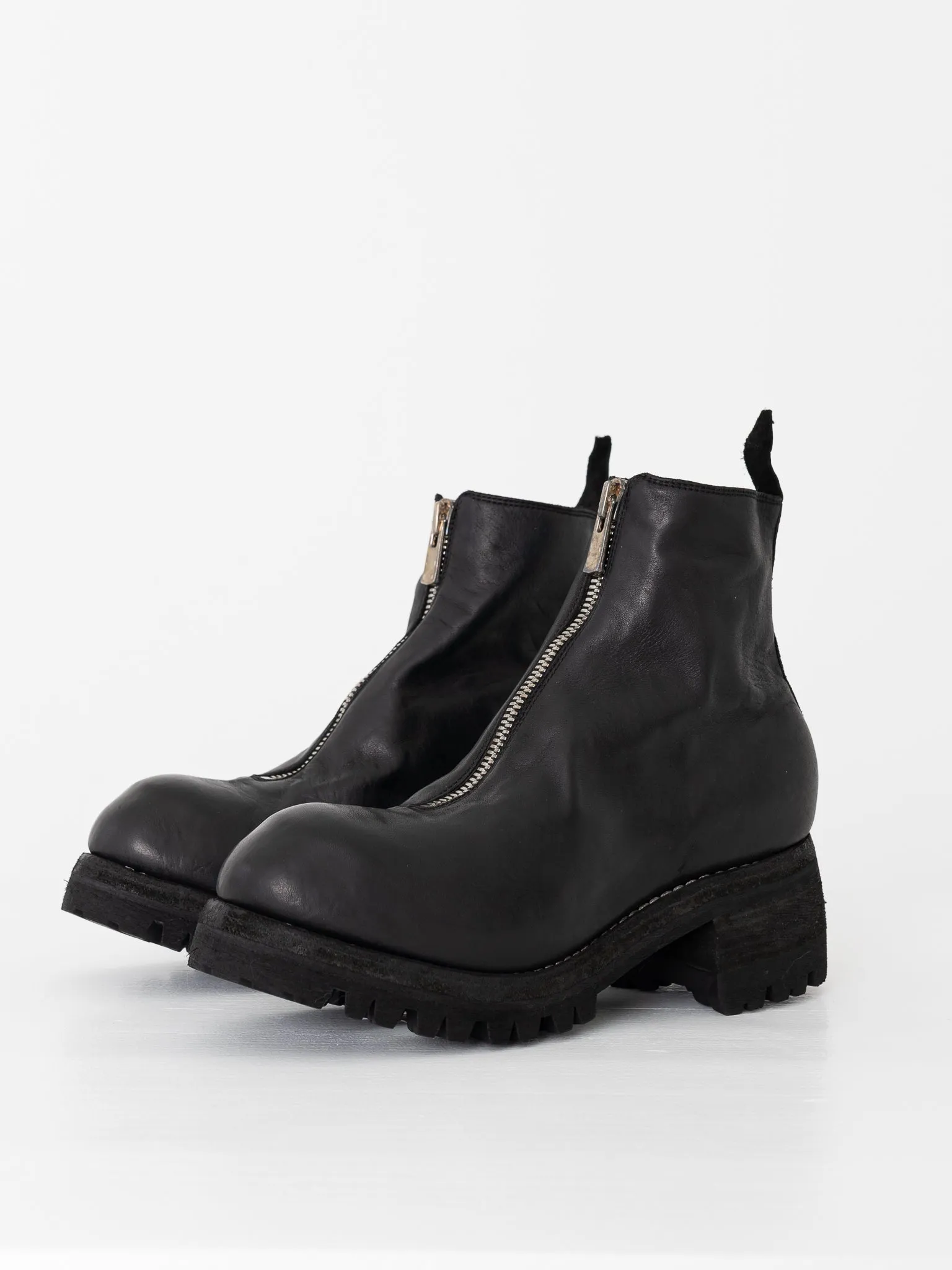 Guidi Front Zip Boot PL1V, Black