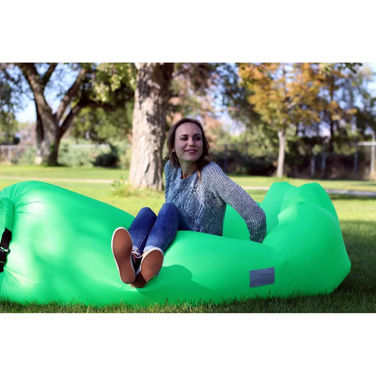 Inflatable Lounger Air Sofa Chair, Portable Waterproof Couch for Hiking, Picnics, Outdoor