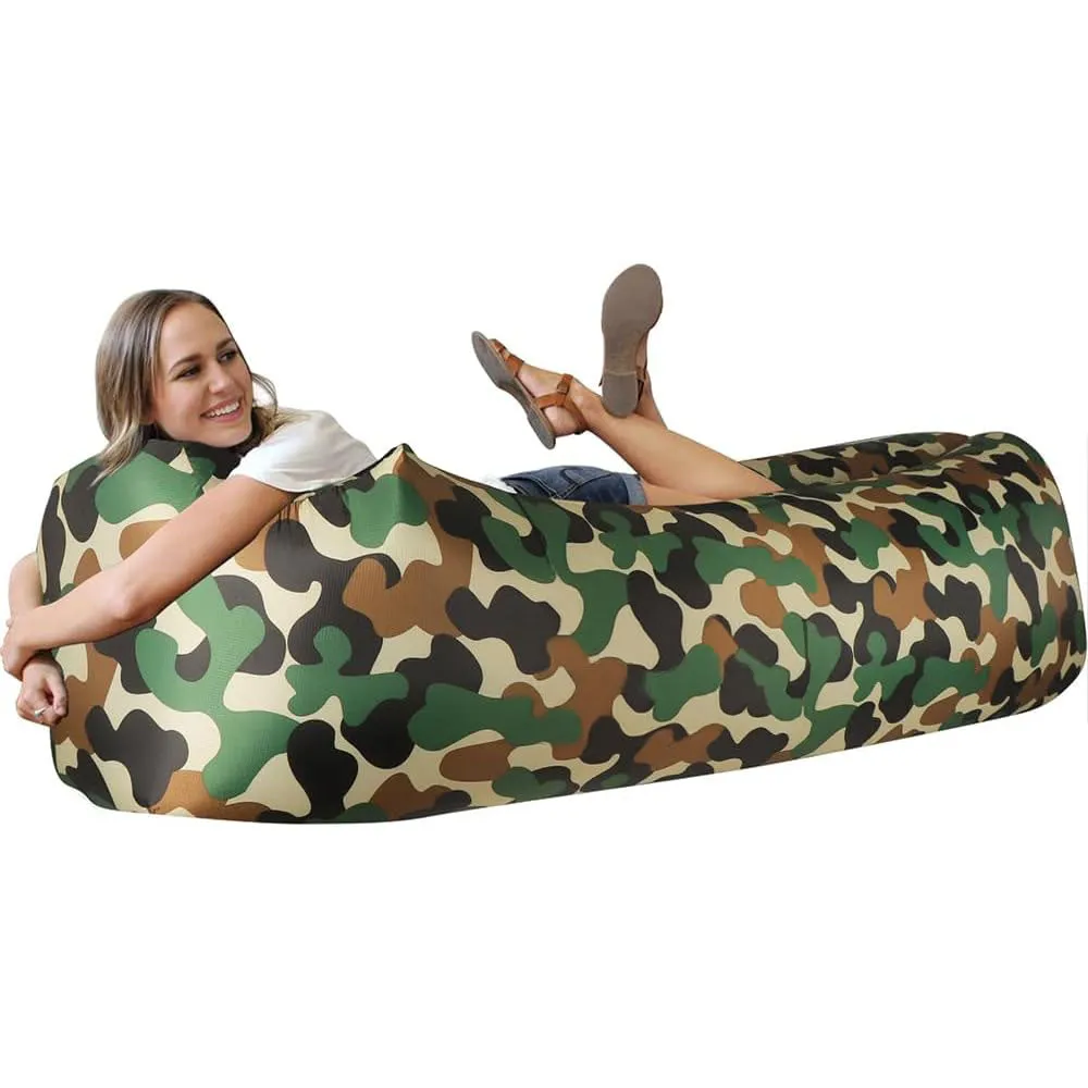 Inflatable Lounger Air Sofa Chair, Portable Waterproof Couch for Hiking, Picnics, Outdoor