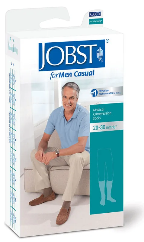 Jobst for Men Firm Casual Knee High Support Socks 20-30 mmHg