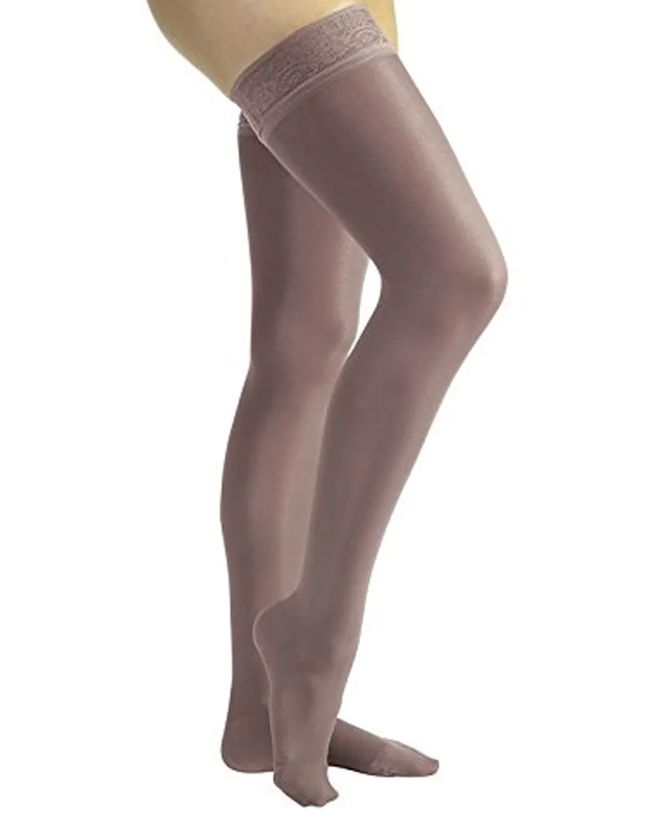 Jobst Ultrasheer Thigh Highs w/ Lace Silicone Top Band 15-20 mmHg