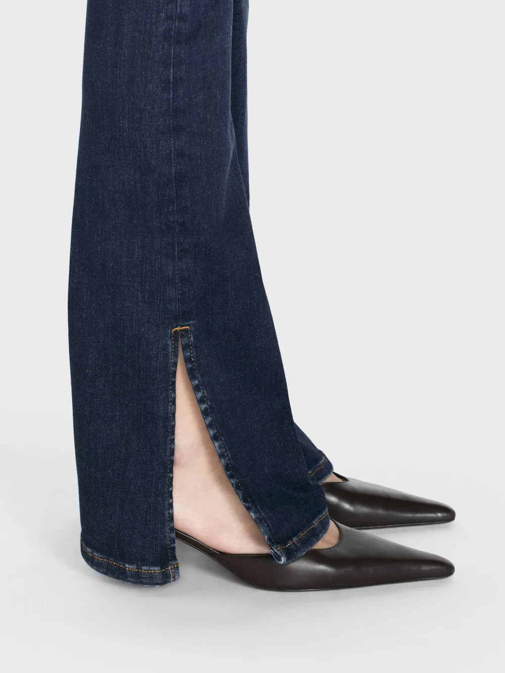 Le Mini Boot Outseam Slit -- Moonflower