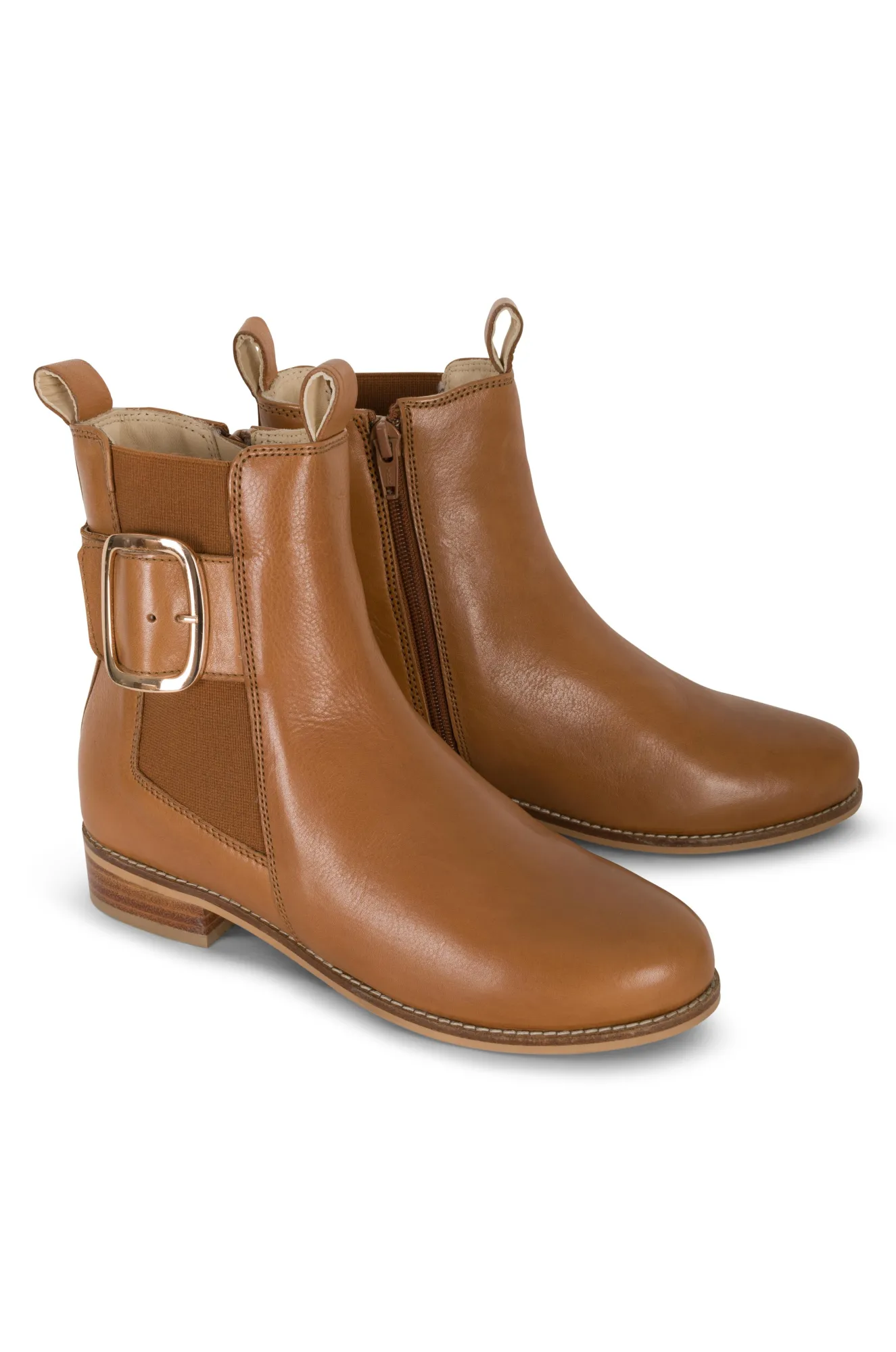 Leather Ankle Boot | TAN | MISTER ZZ