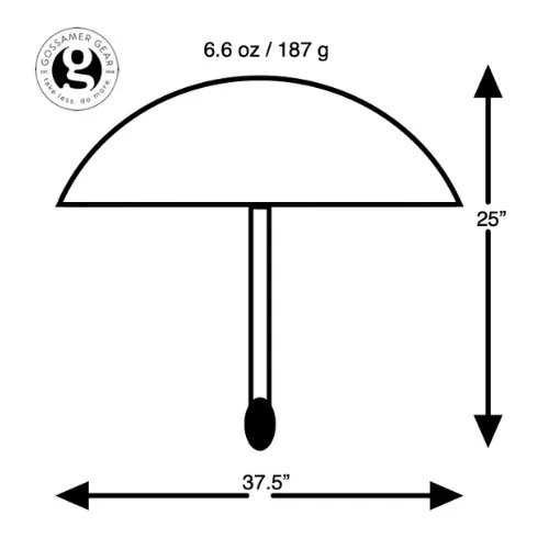 Lightrek Hiking Umbrella by Gossamer Gear