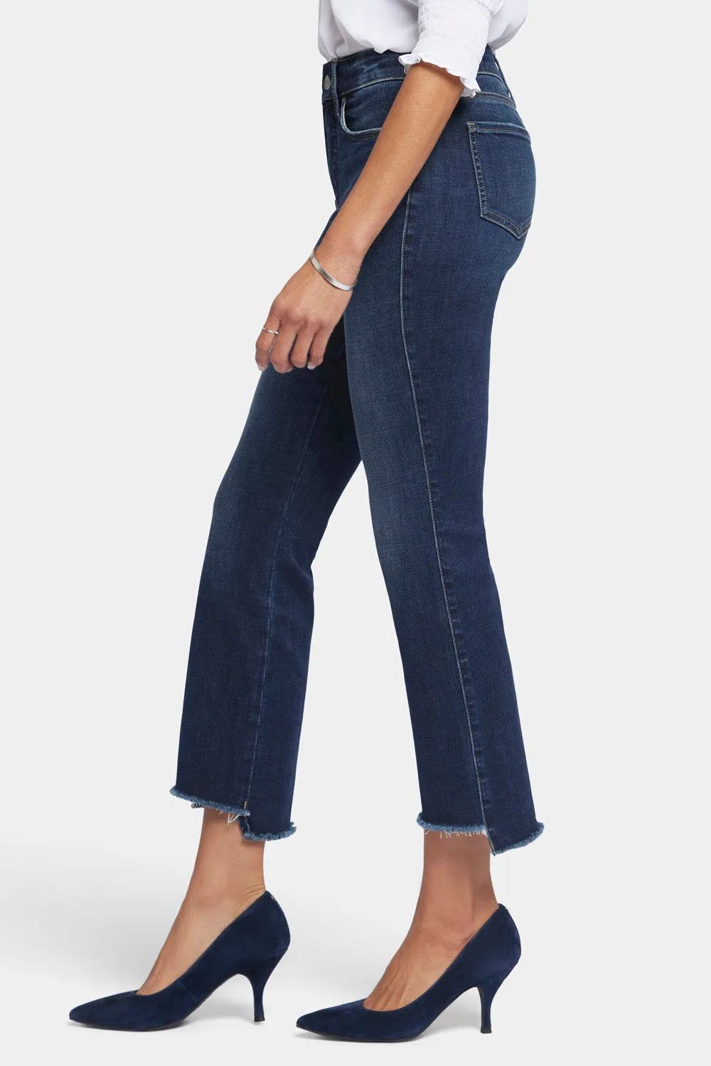 Marilyn Straight Ankle Jeans - Lotus Gardens