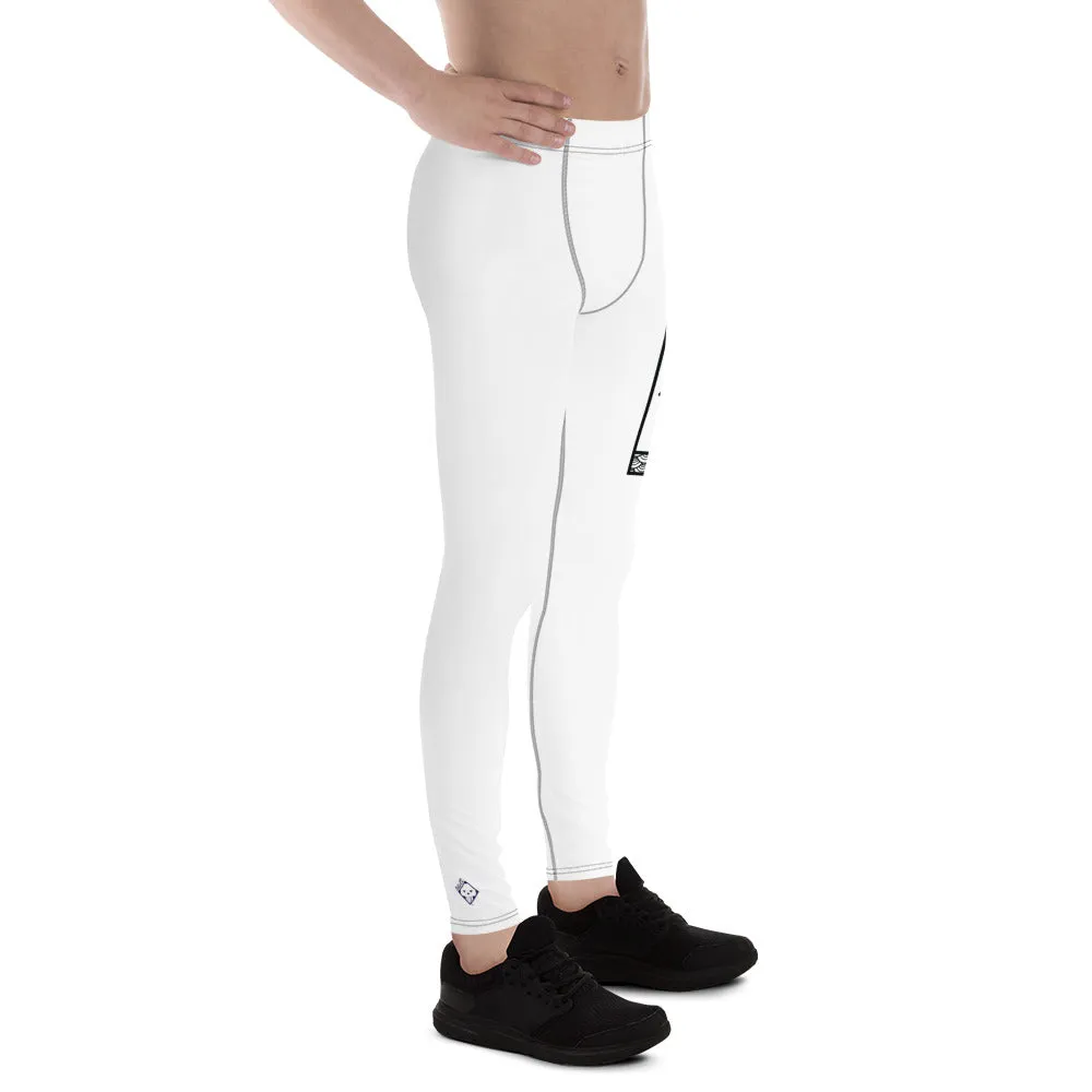 Men's Athletic Workout Leggings For Jiu Jitsu 016 - Snow