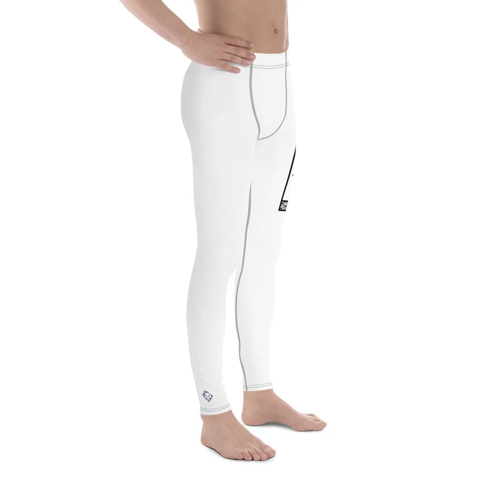 Men's Athletic Workout Leggings For Jiu Jitsu 016 - Snow