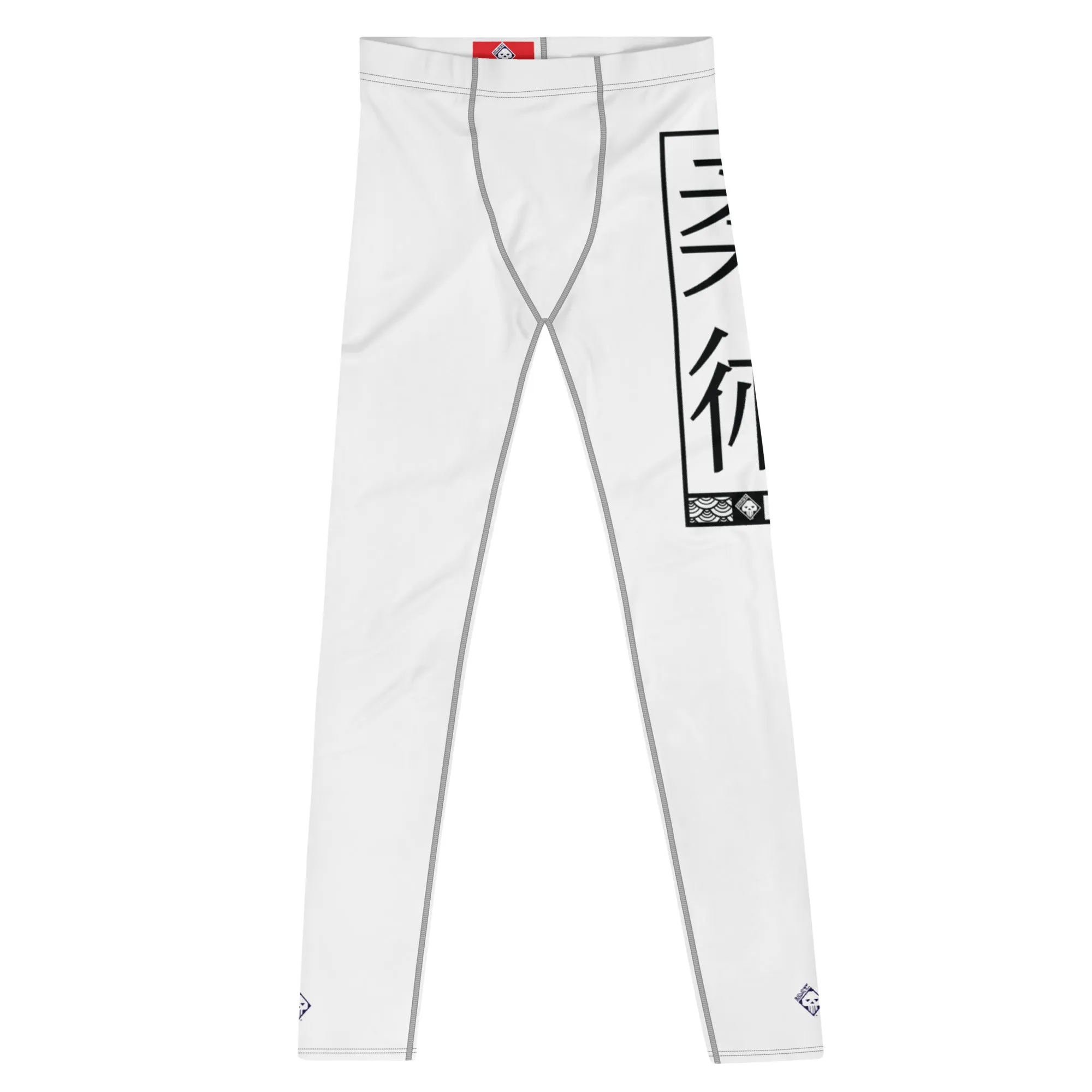 Men's Athletic Workout Leggings For Jiu Jitsu 016 - Snow