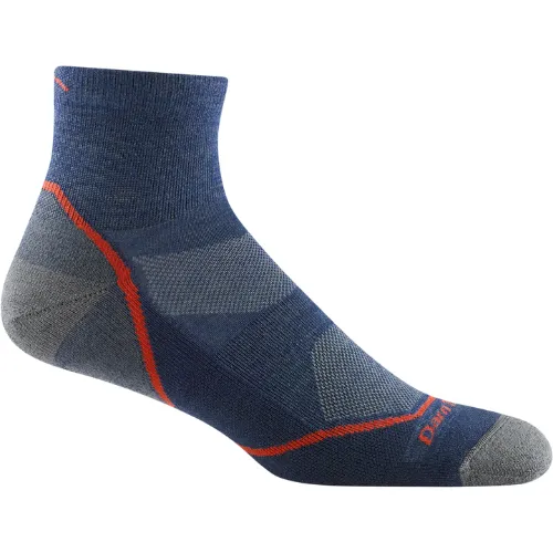 Men's Light Hiker Quarter Lightweight Hiking Sock by Darn Tough