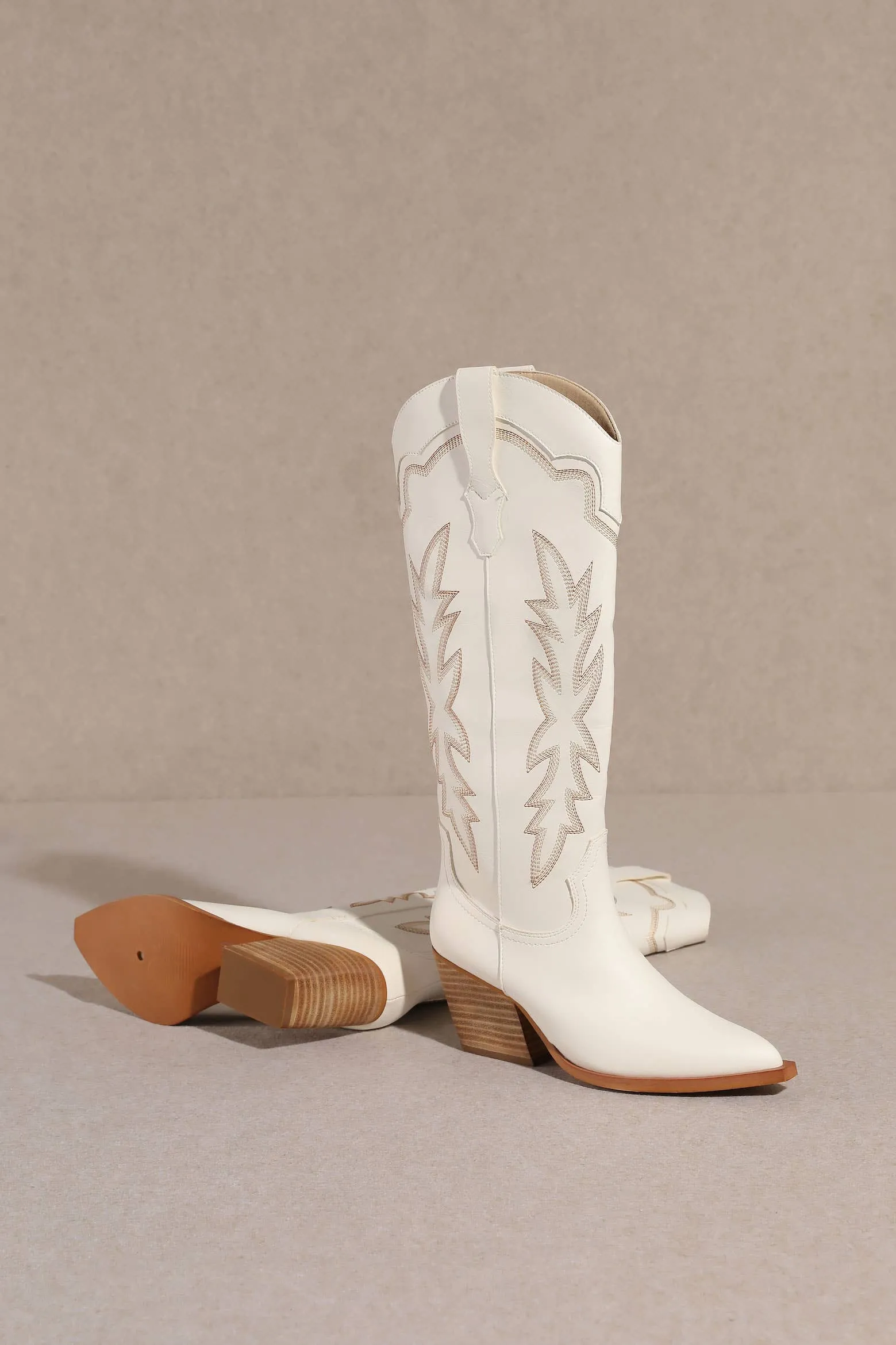 Miracle Miles Indigo Cowgirl Boot | White