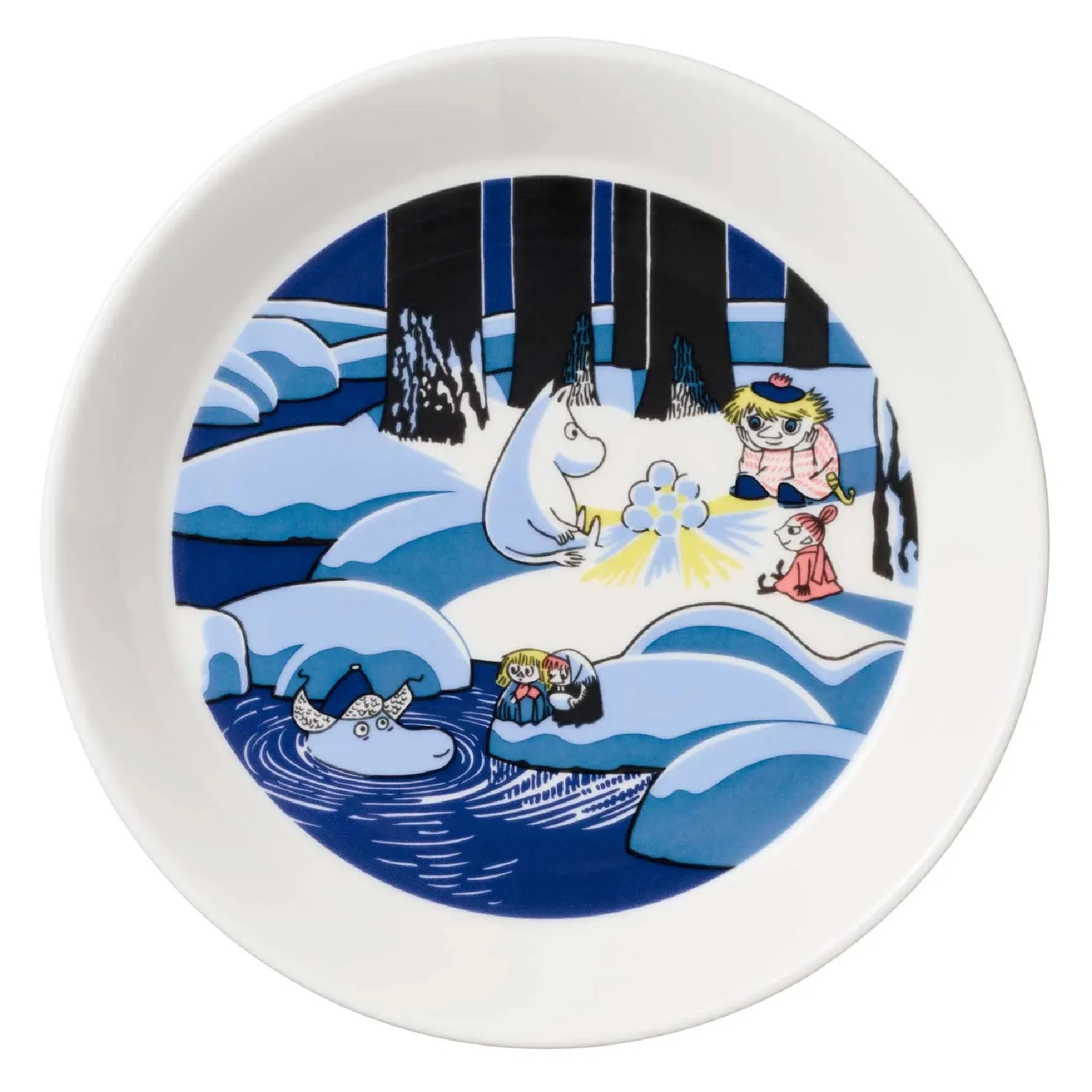 Moomin Collector's Edition Plates 2-pack 2023:  Snow Lantern & Moomin's Day