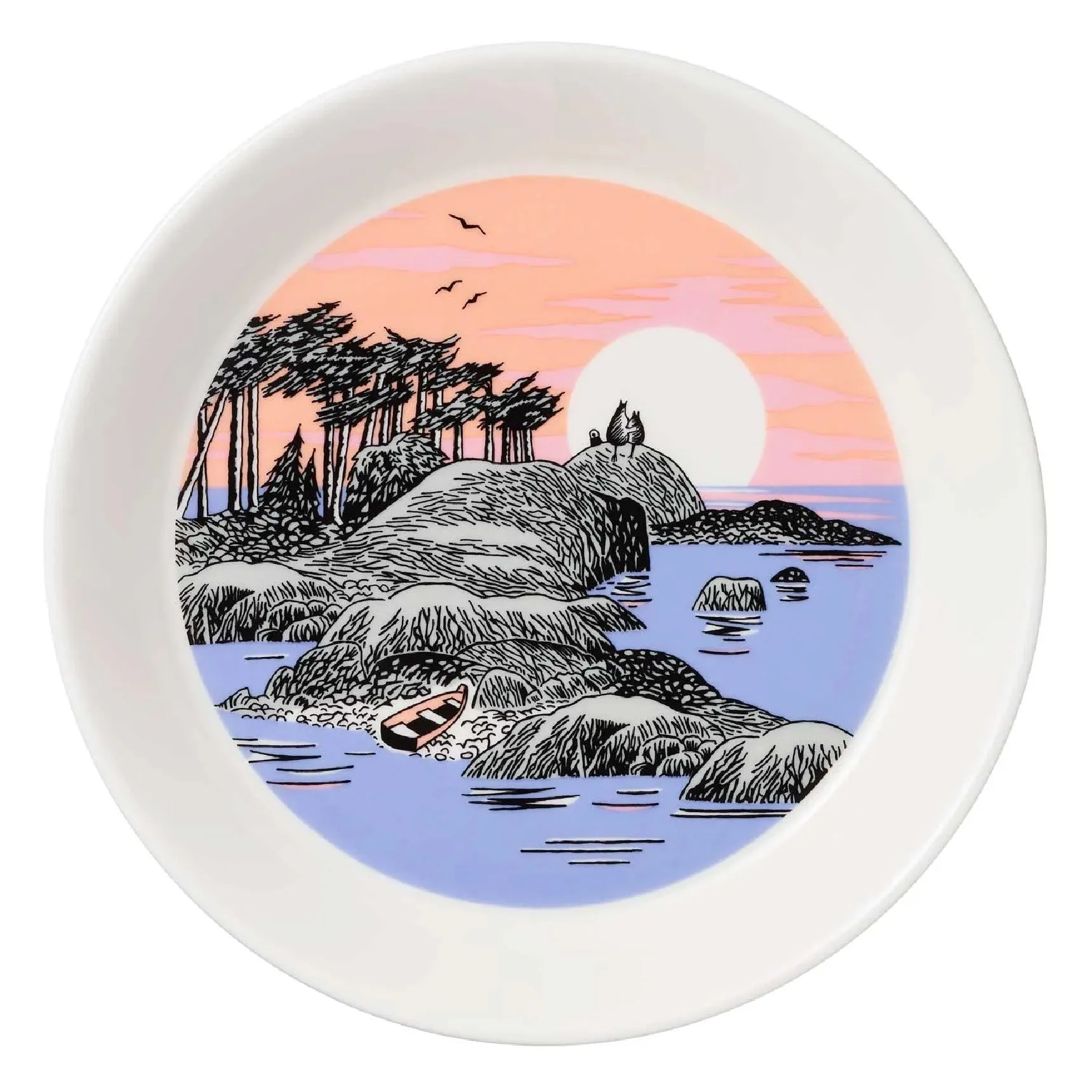 Moomin Collector's Edition Plates 2-pack 2023:  Snow Lantern & Moomin's Day