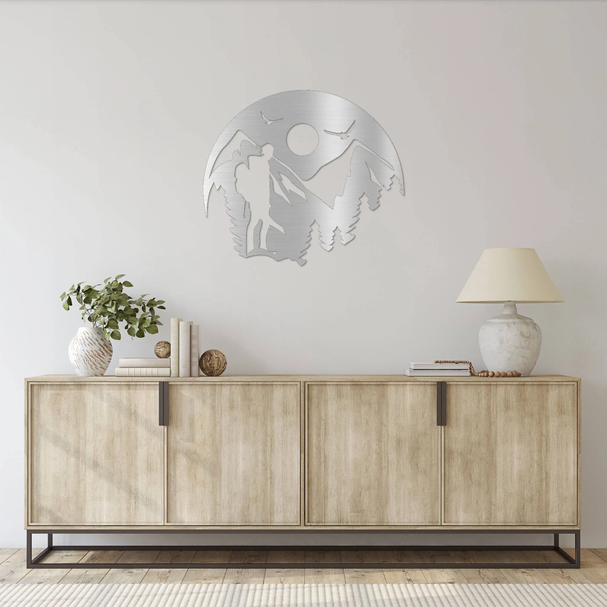 Mountain Hiking - Metal Wall Art