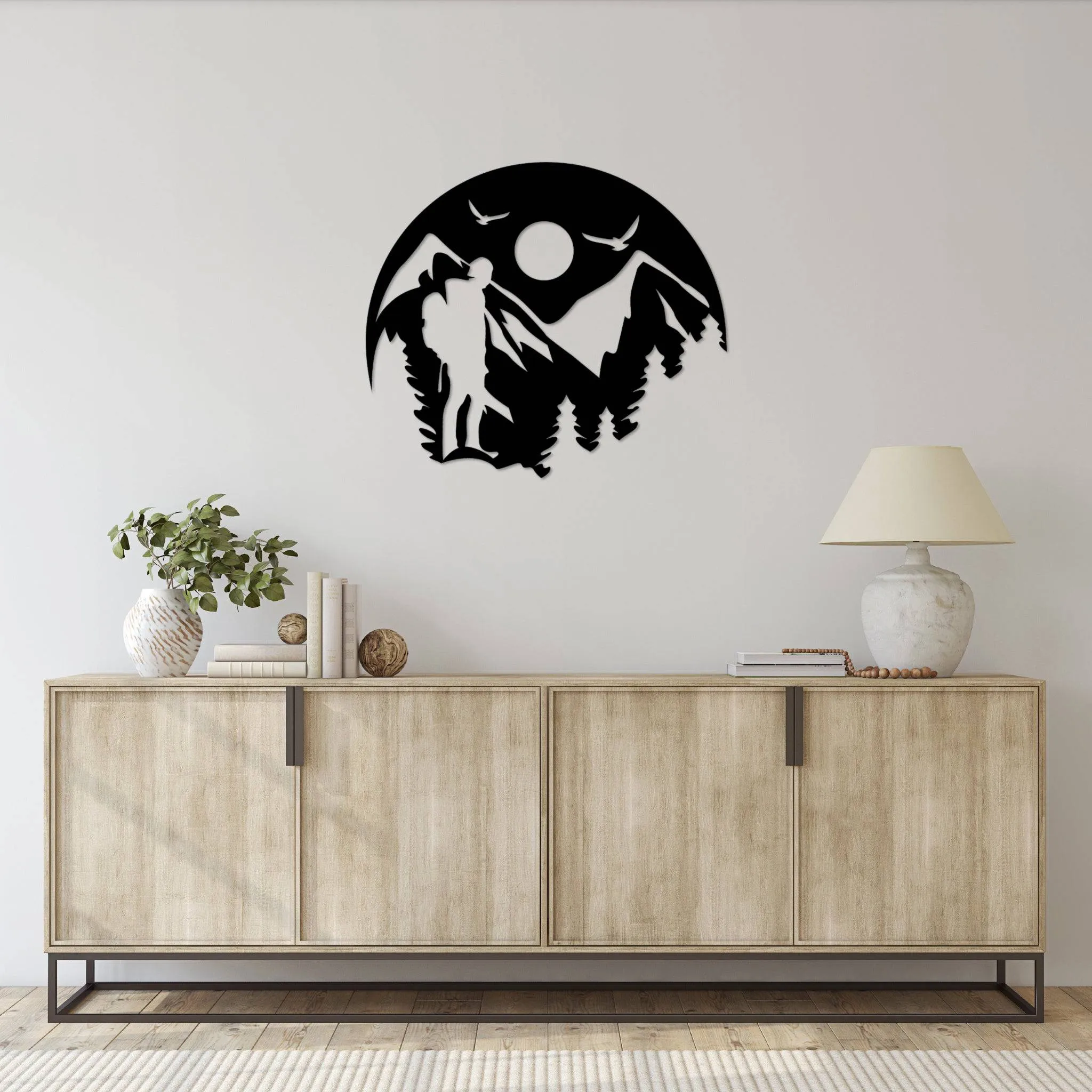 Mountain Hiking - Metal Wall Art