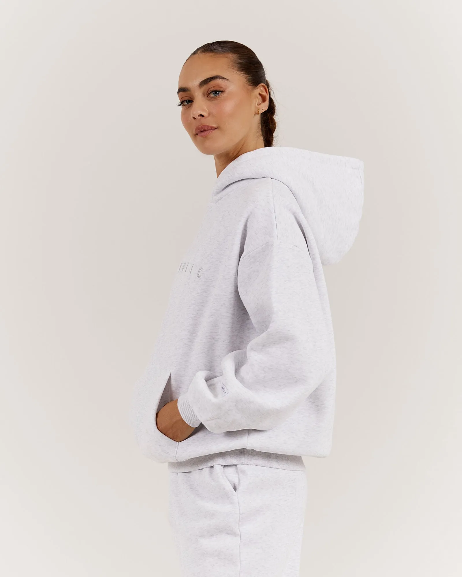 OVERSIZED HOODIE - SNOW GREY