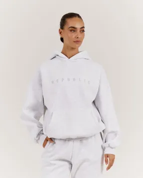 OVERSIZED HOODIE - SNOW GREY