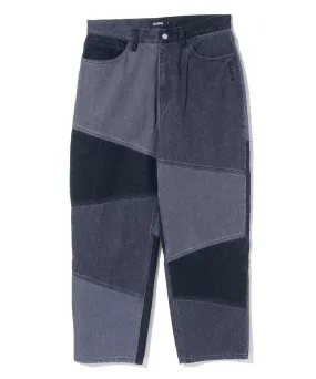 PANELED WORK DENIM PANTS