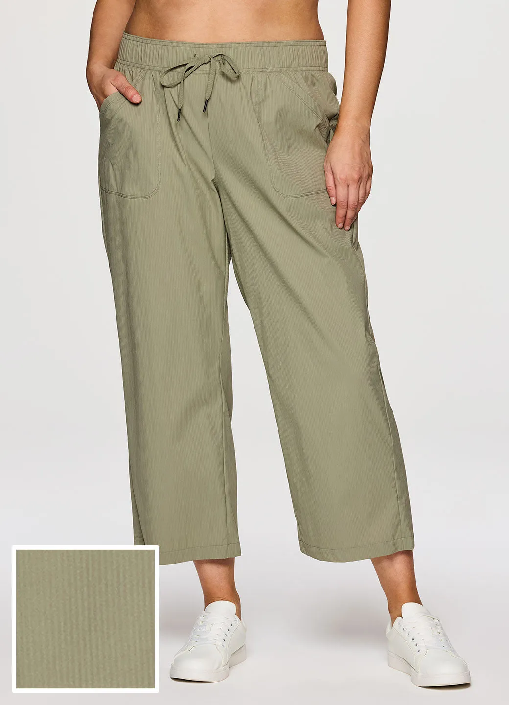 Plus Birdie Textured Ankle Pant