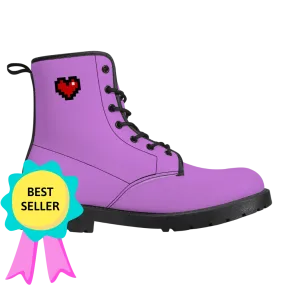 Purple Squad Unisex Vegan Leather Boots