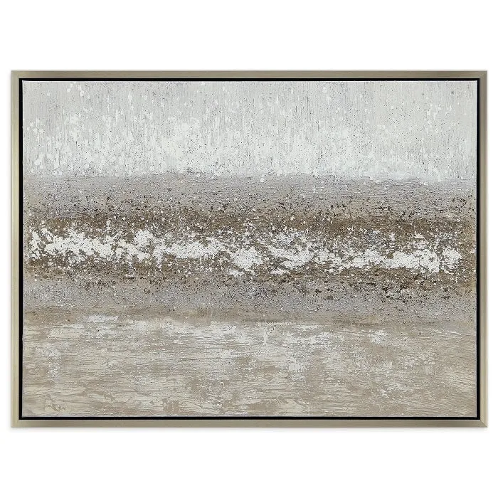 "Sandpath" Textured Metallic HandPainted Wall Art by Martin Edwards