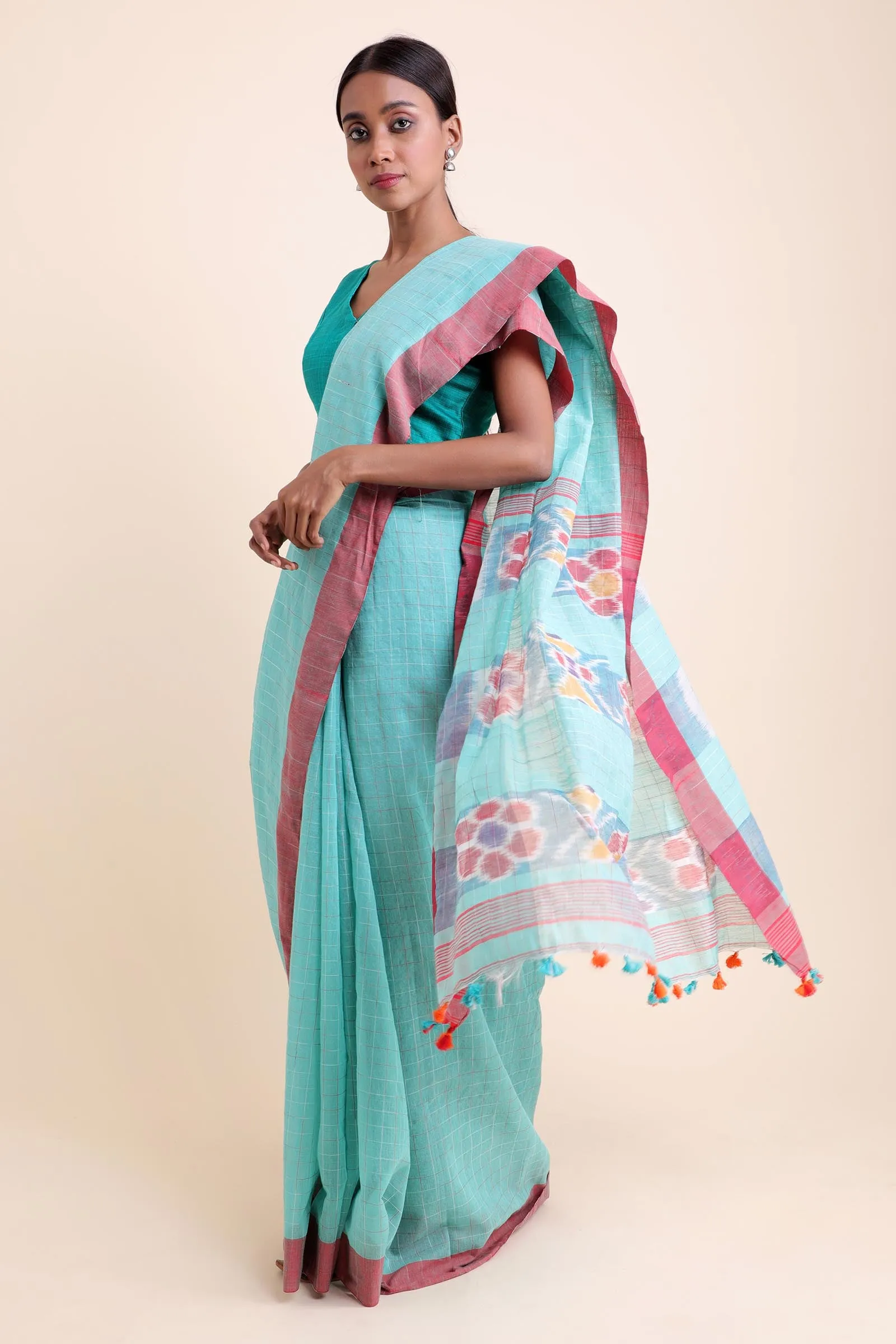 Rain In Bazaar Cotton Blend Saree