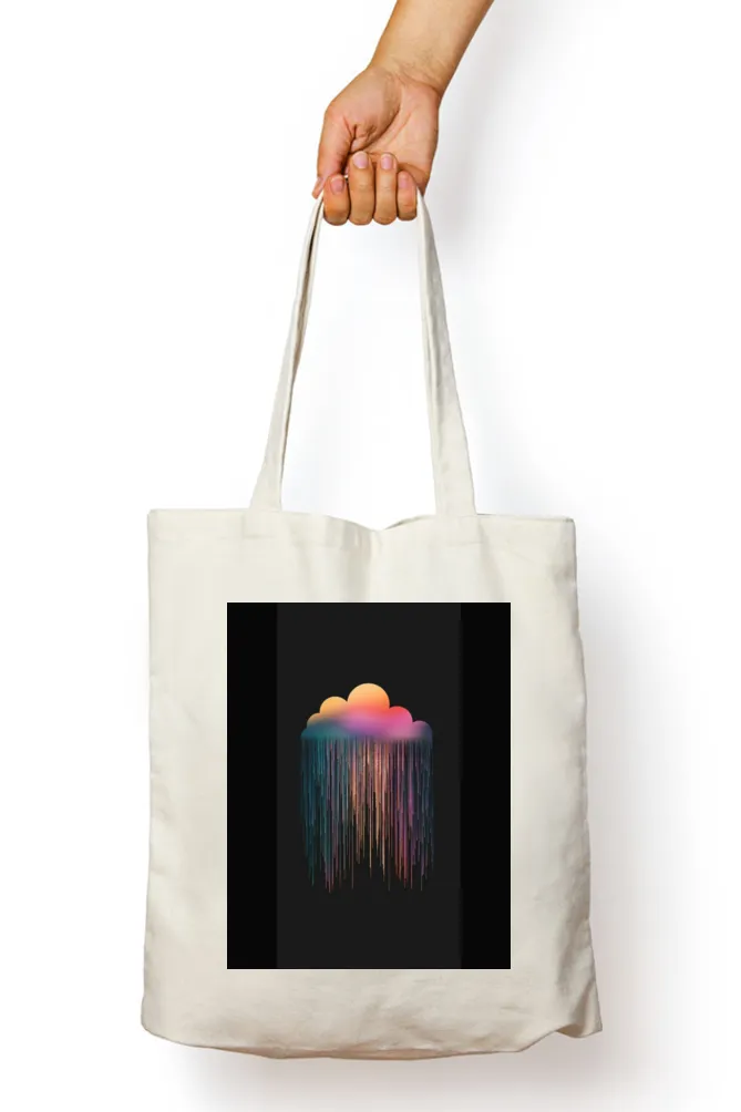 Rainbow Rain Tote Bag