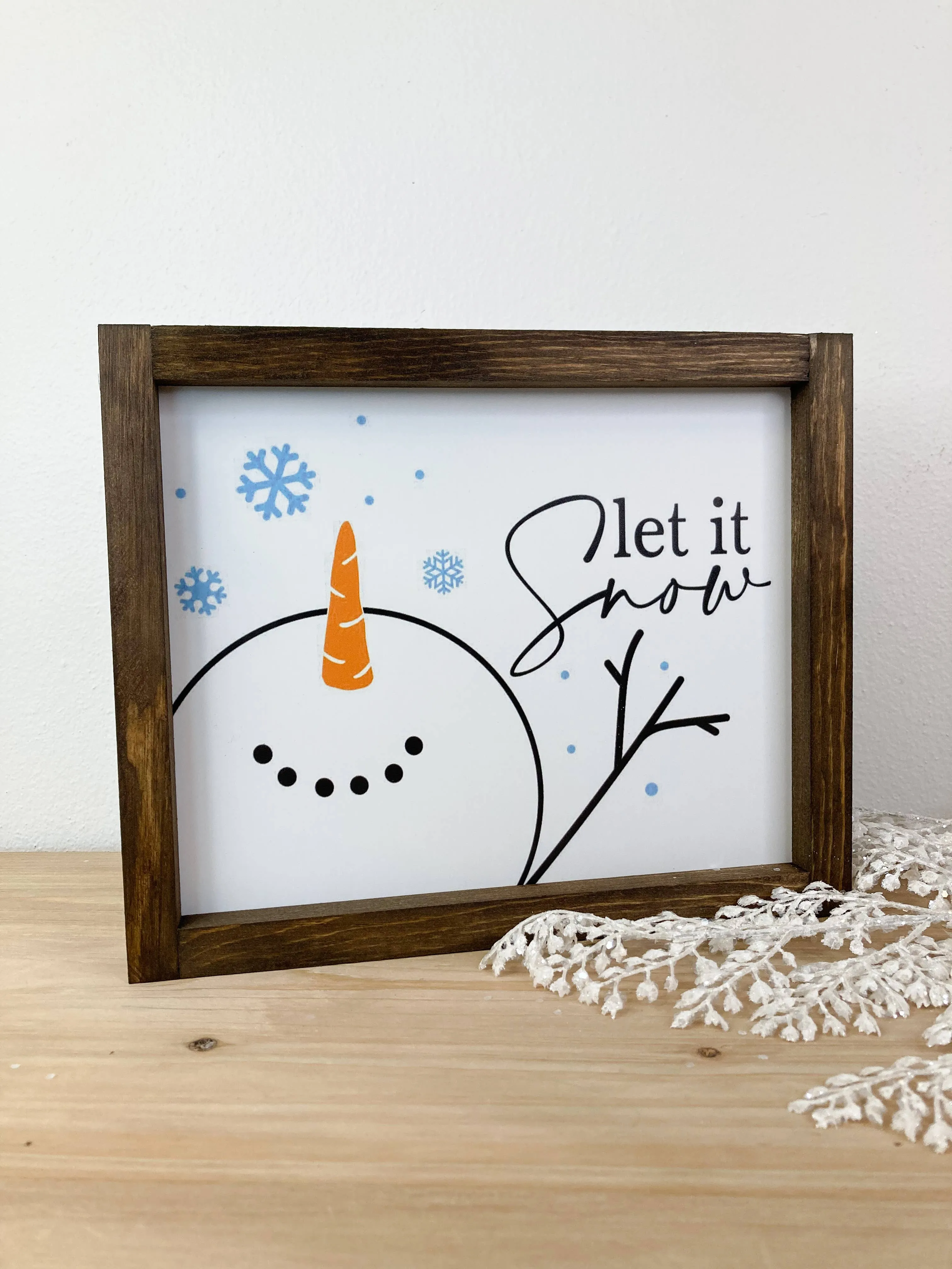 Retro Let It Snow Snowman