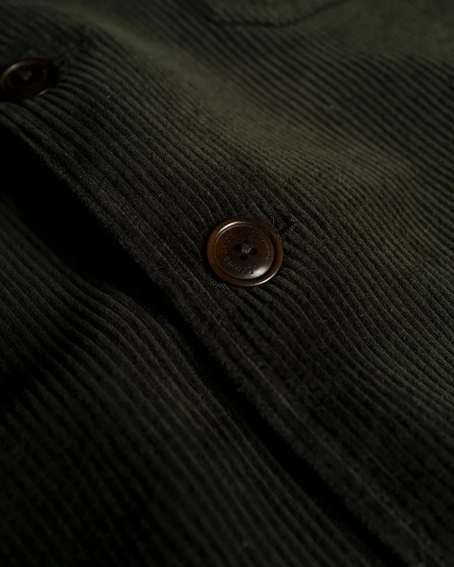 Shawl-Collar Corduroy Work Jacket