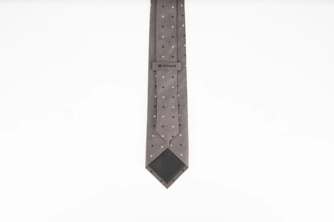 Snow Peak Asterisk Tie Grey