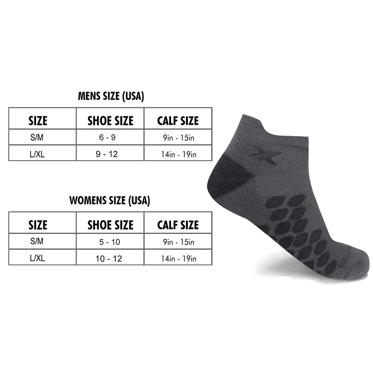 Targeted Compression Ankle Socks (3-Pairs)